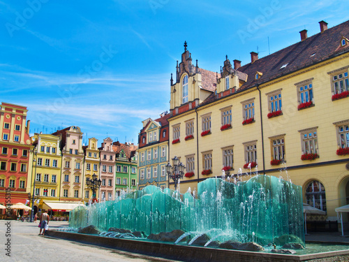 Naklejka na meble market square, Wroclaw, Poland