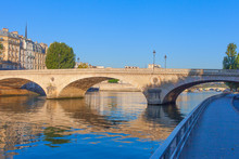 Louis Philippe Bridge In Paris.