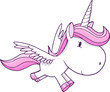 Unicorn Pegasus Vector Illustration Art