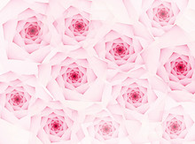 Pink Fractal Roses Background