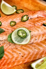 Wall Mural - Fresh salmon