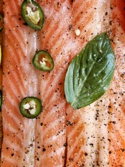 Canvas Print - Fresh salmon