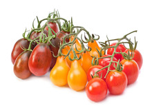 Branch Varicolored Cherry Tomatoes