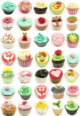 Poster - Mural of several cupcakes