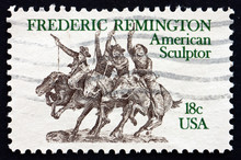 Postage Stamp USA 1981 Sculpture By Frederic Remington