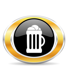 Aufkleber - beer icon,