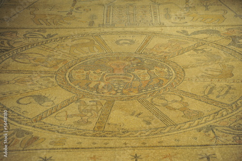 Fotografía Ancient mosaic floor at at Beit Alfa Synagogue, Israel