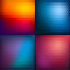 Wall Mural - abstract triangle backgrounds set ii - eps10