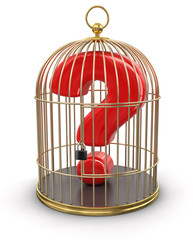 Poster - Gold Cage with Quest (clipping path included)