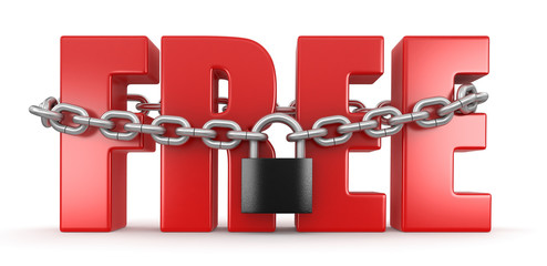 Poster - Free and lock (clipping path included)