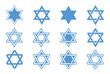 Star of David. Vector illustration.