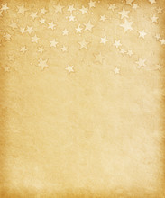 Vintage Paper Decorated With  Grunge Stars
