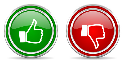 Aufkleber - like dislike icon