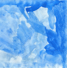 Blue Abstract Watercolor Background