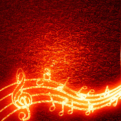 Wall Mural - music background