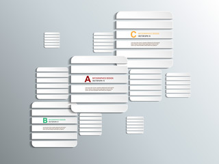 Poster - Paper square with drop shadows