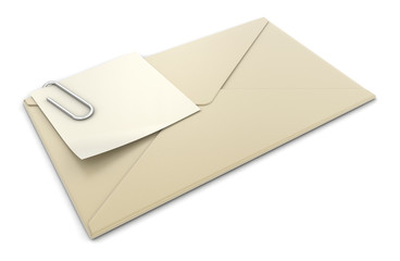 Poster - letter and note (clipping path included)