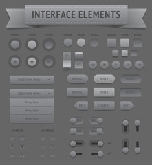Wall Mural - User interface elements