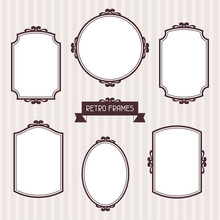 Collection Of Frames In Retro Style