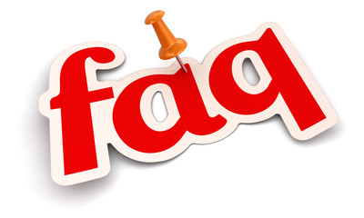 Poster - Push Pin and FAQ (clipping path included)
