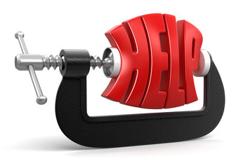 Poster - Help in clamp (clipping path included)