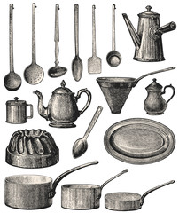 Wall Mural - Cookware