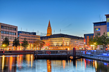 Canvas Print - Bootshafen Kiel