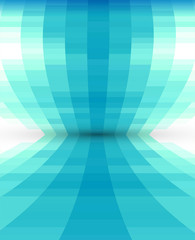 Poster - abstract blue perspective background