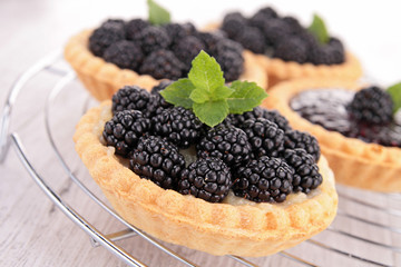 Wall Mural - blackberry pastry