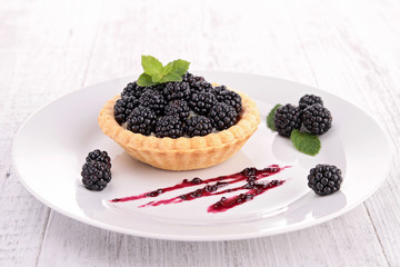 Wall Mural - blackberry pastry