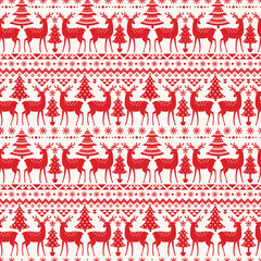 Sticker - Christmas seamless pattern