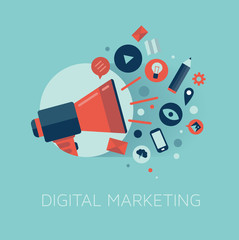 Poster - Digital marketing concept illustration