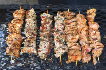 kebab grilling