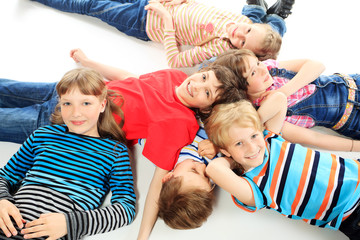 Wall Mural - children on a floor