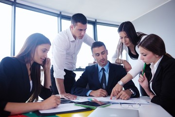 business people in a meeting at office