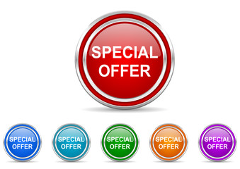 Poster - special offer icon set