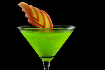 Canvas Print - green apple martini