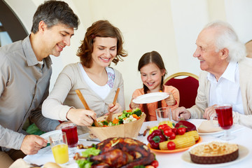 Canvas Print - Family celebration