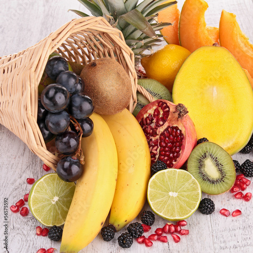 Naklejka na szybę assortment of fruits