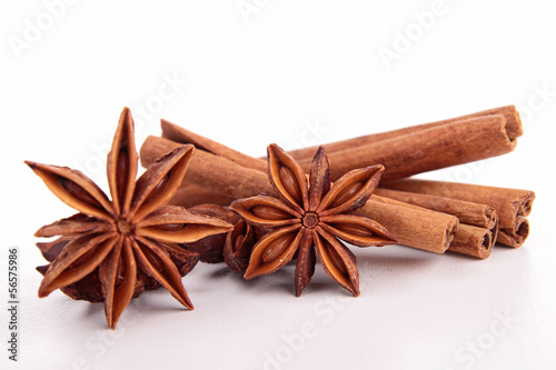 Naklejka - mata magnetyczna na lodówkę star anise and cinnamon