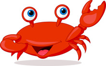 Cute Crab Cartoon
