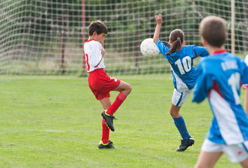 Wall Mural - kid's football