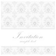 Wedding anniversary invitation,floral background, vector