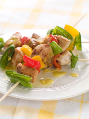 Poster - chicken and vegetable kebab