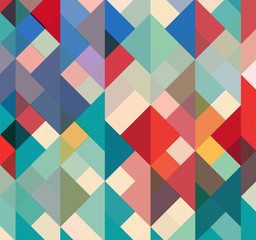 Fototapeta abstract geometric background with stylish retro colors
