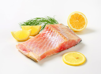 Poster - Raw carp fillet