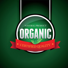 Sticker - Organic nature product vector