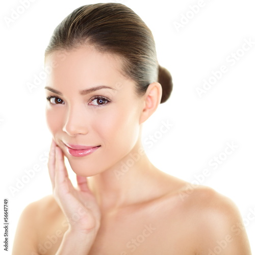Fotografía Asian beauty skincare woman touching skin on face