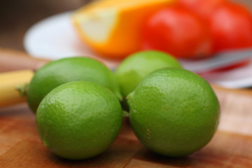 Sticker - Fresh lemons with other salad vegetables