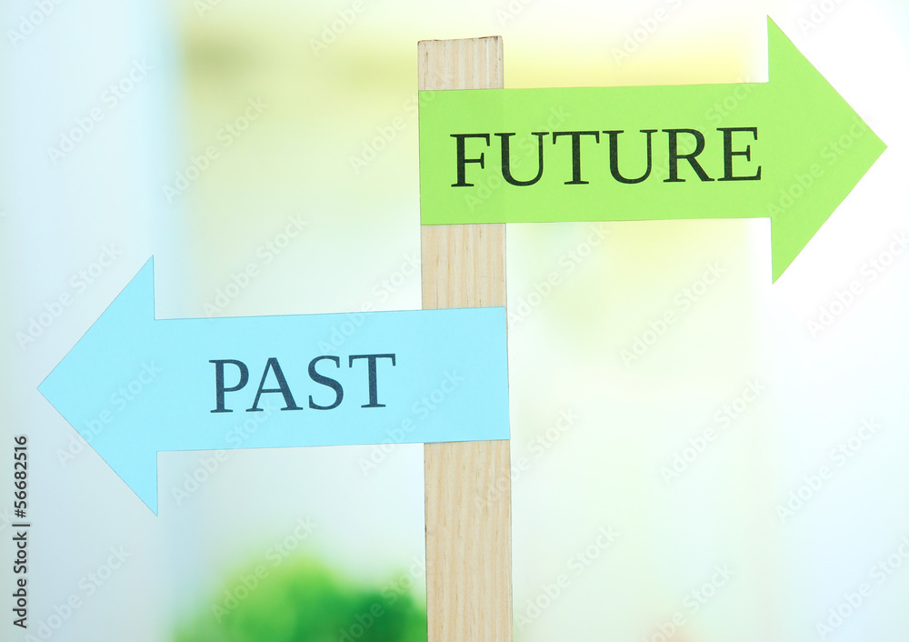 Conceptual  road signs on choice and decisions